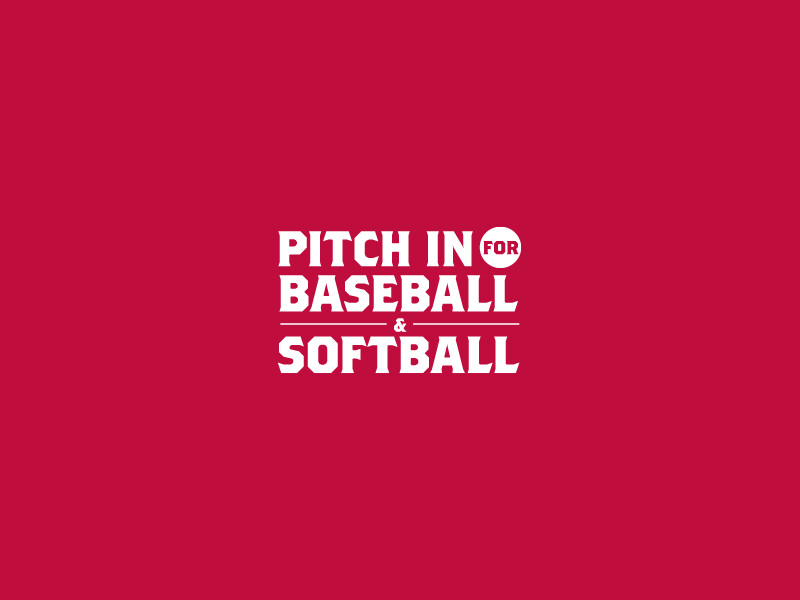 Pitch In For Baseball and Softball Logo