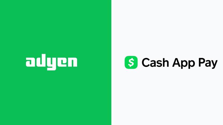 Adyen and Cash App Pay logos