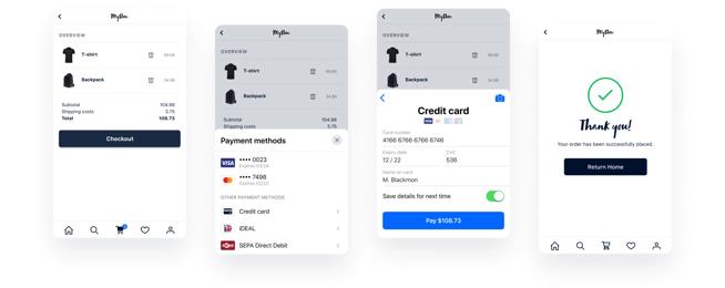Example mobile payment flow