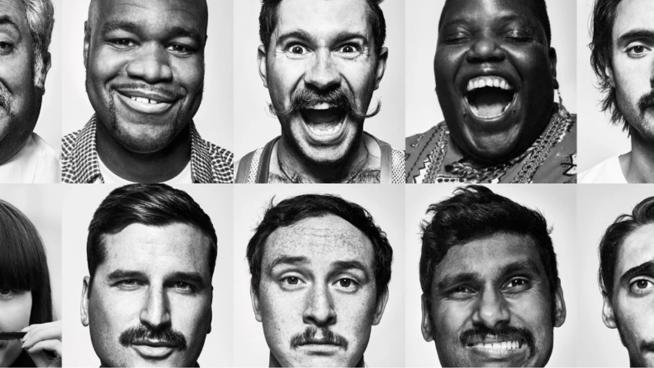 Men with moustache