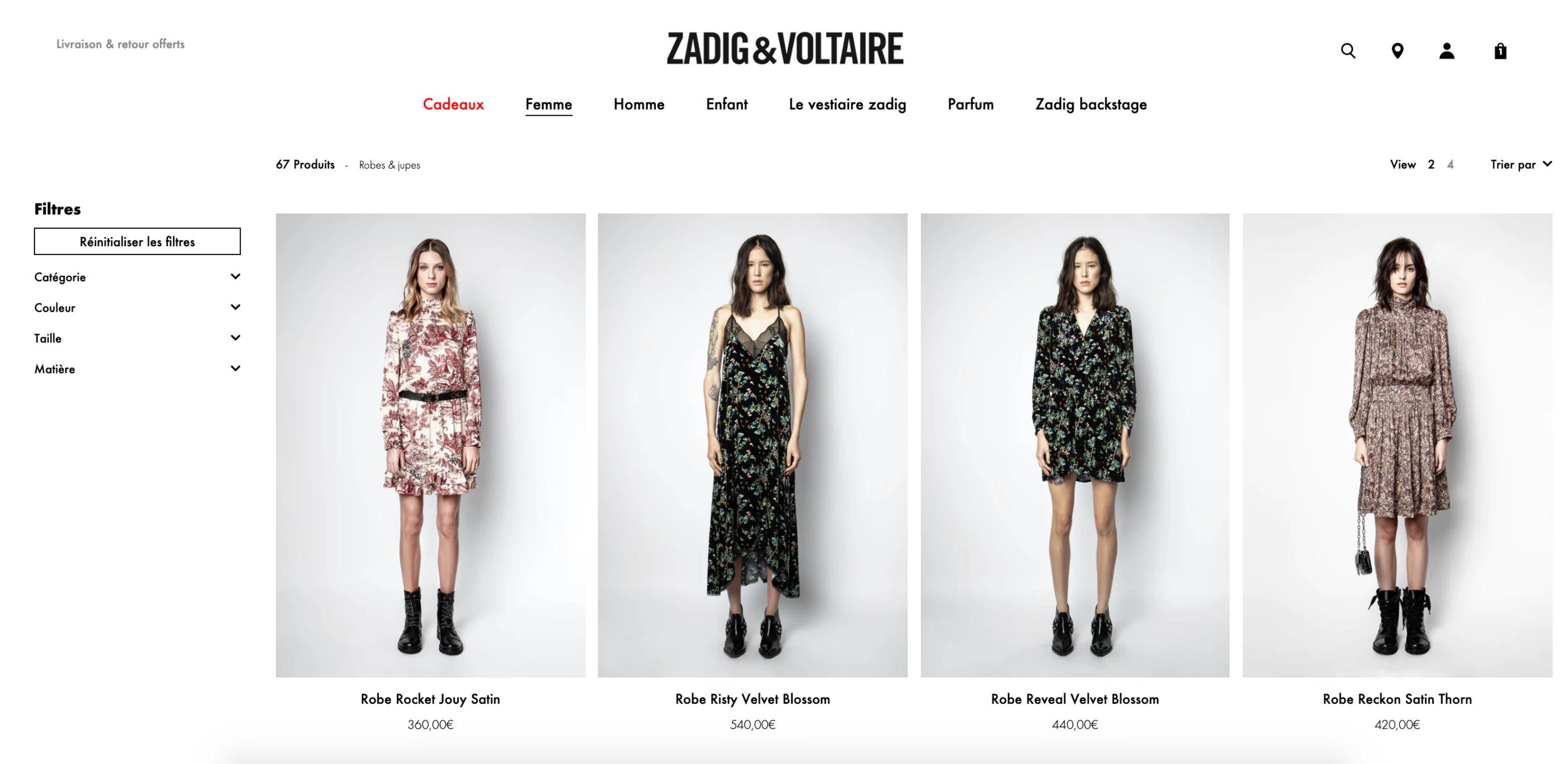 Zadig&Voltaire Website