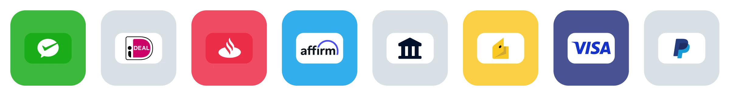 Logotyper för betalningsmetoder